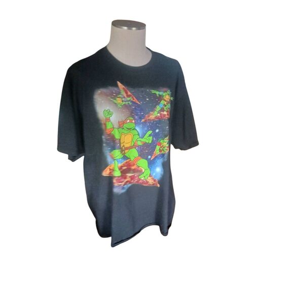 Plus size teenage mutant ninja turtles space pizza plus size tee - Picture 1 of 4